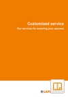 Customised Service Catalogue Cover