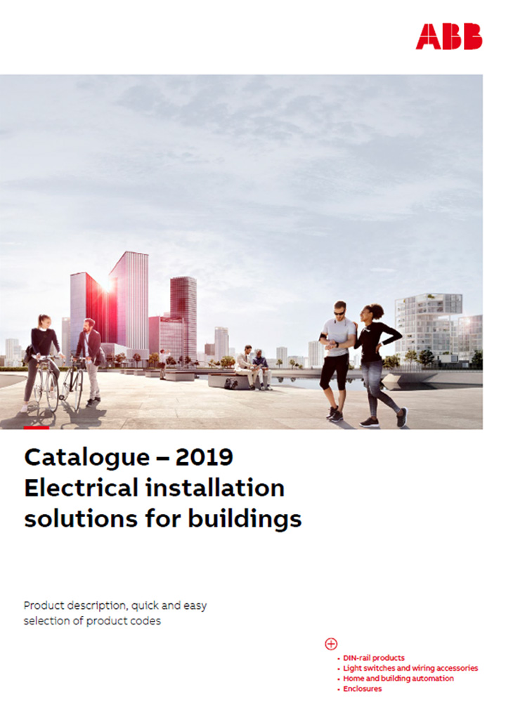 Abb electrical installation solutions for buildings 2019 catalogue cover[1]