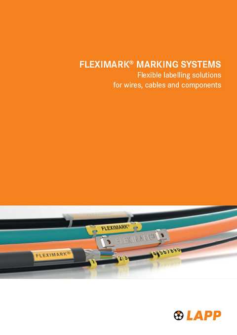 Cover of LAPP FLEXIMARK Marking Systems Flexible Labelling Solutions for Wires, Cables and Components