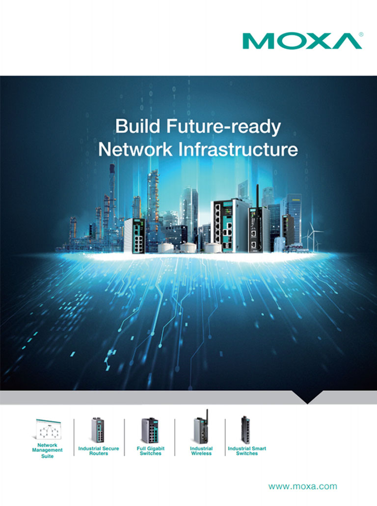 MOXA Industrial Network Infrastructure Brochure Cover