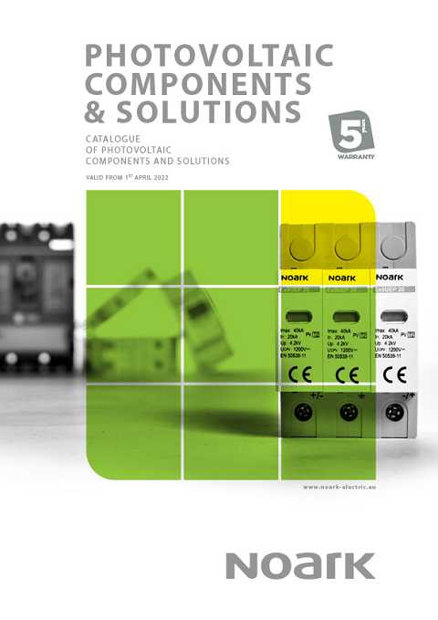 Cover of Noark Photovoltaic Components and Solutions Photovoltaic Components and Solutions