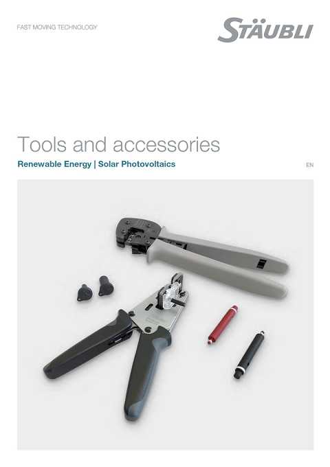 Cover of Staubli Tools and accessories Renewable Energy | Solar Photovoltaics