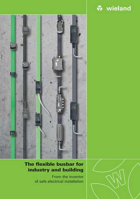 Cover of Wieland The flexible busbar For industry and building