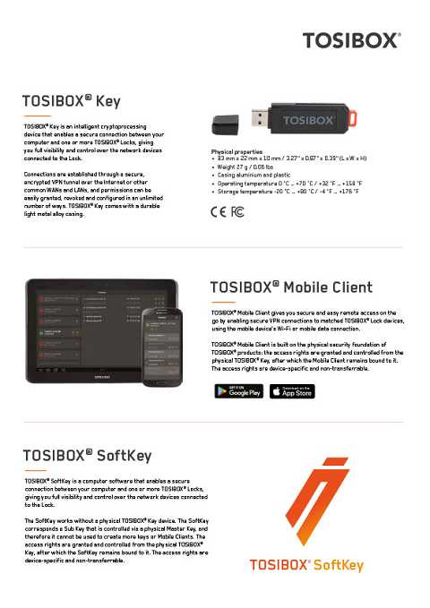 Cover of Tosibox Key Mobile Client Softkey Simplifying IoT
