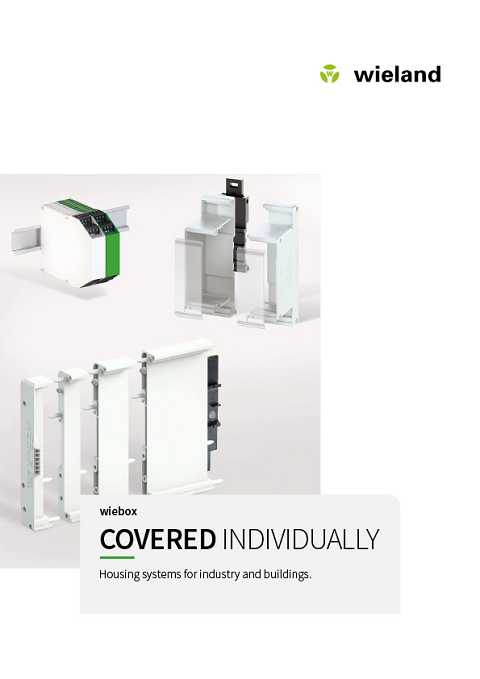 Cover of Wieland Covered Individually Housing Systems for Industry and Buildings