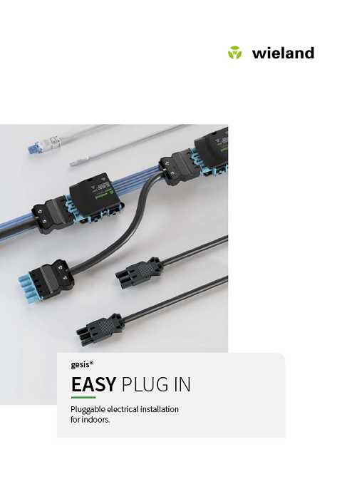 Cover of Wieland Easy Plug In Pluggable Electrical Installation for Indoors