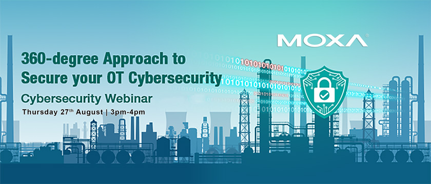 How To Deal With Cybersecurity Below DMZ Webinar With MOXA Banner