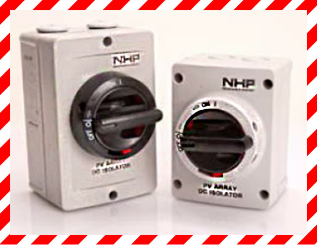 Recall on All NHP DC Solar Isolators