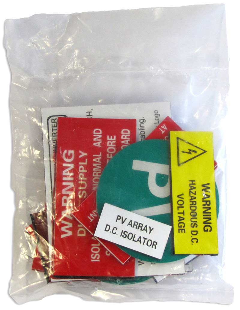 Solar PV Label Kit