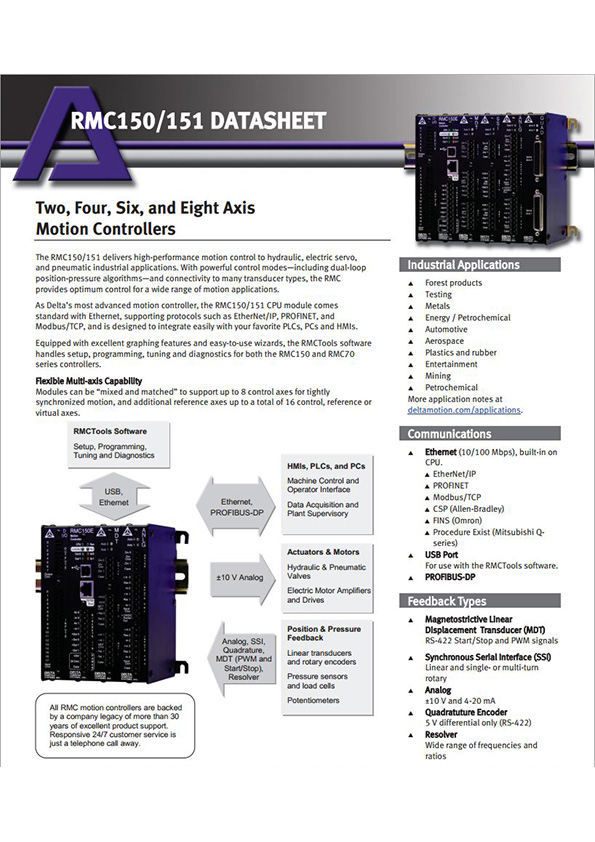 Delta rmc150151 datasheet cover[1]