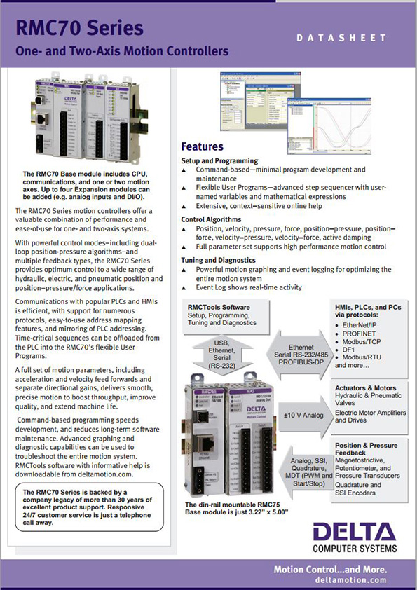 Delta rmc70 datasheet cover[1]