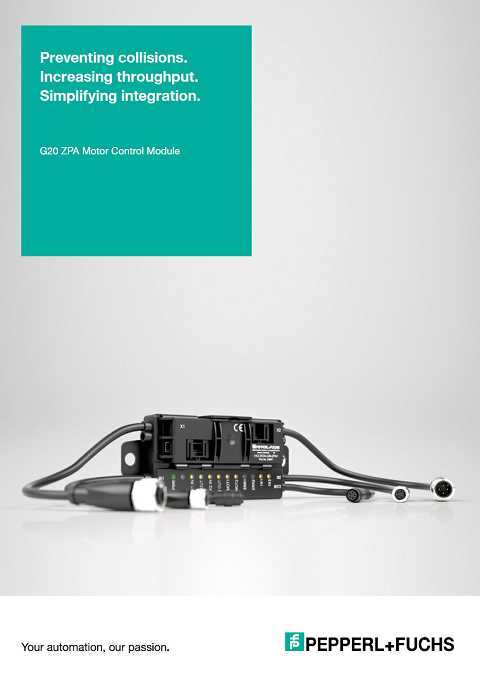 Cover of Pepperl+Fuchs G20 ZPA Motor Control Module Preventing collisions. Increasing throughput. Simplifying integration.
