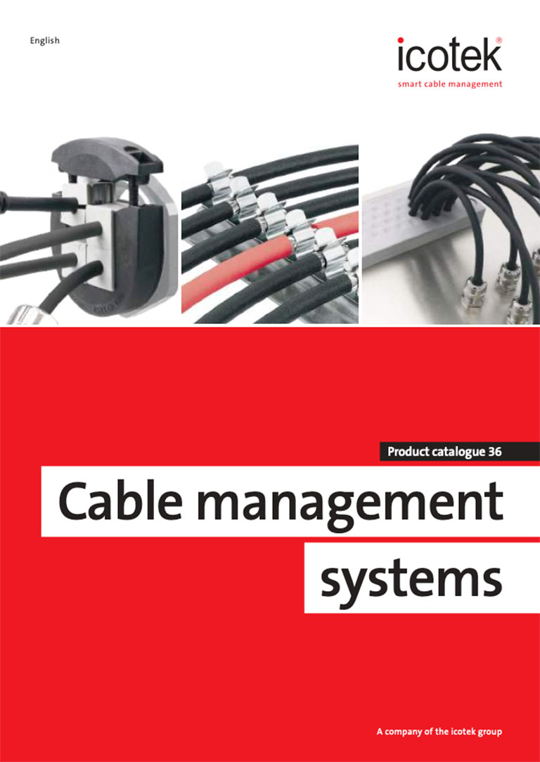 Icotek Cable Management Systems Catalogue Cover 2023 36