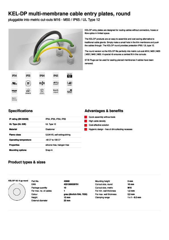 Icotek kel dp rund