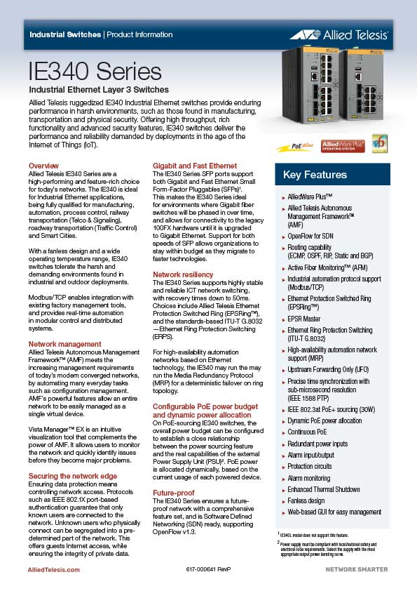 Ie340series datasheet