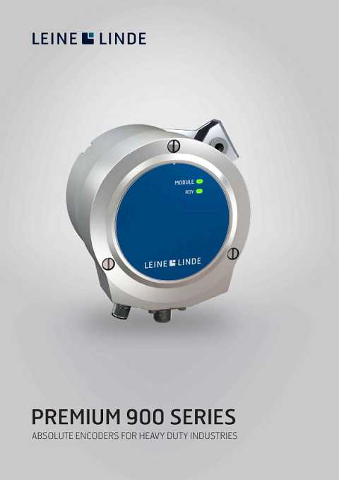 Cover of Leine-Linde Premium 900 Series Absolute Encoders for Heavy Duty Industries