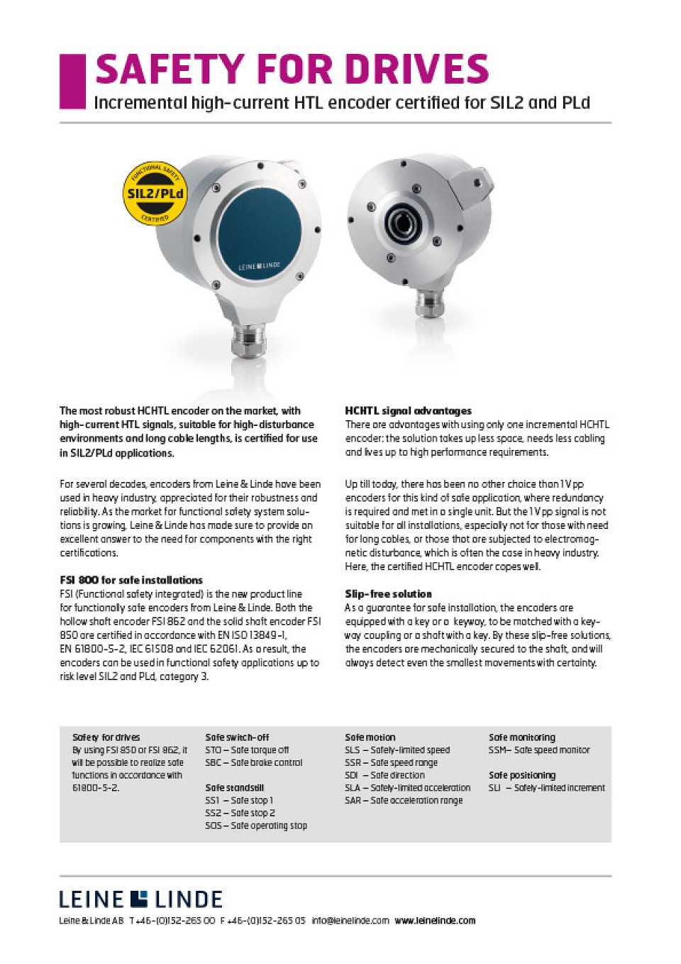 Safety for Drives Catalogue Cover