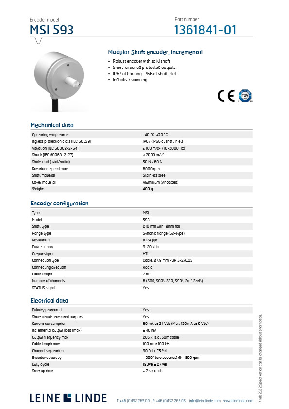 Leine linde msi 593