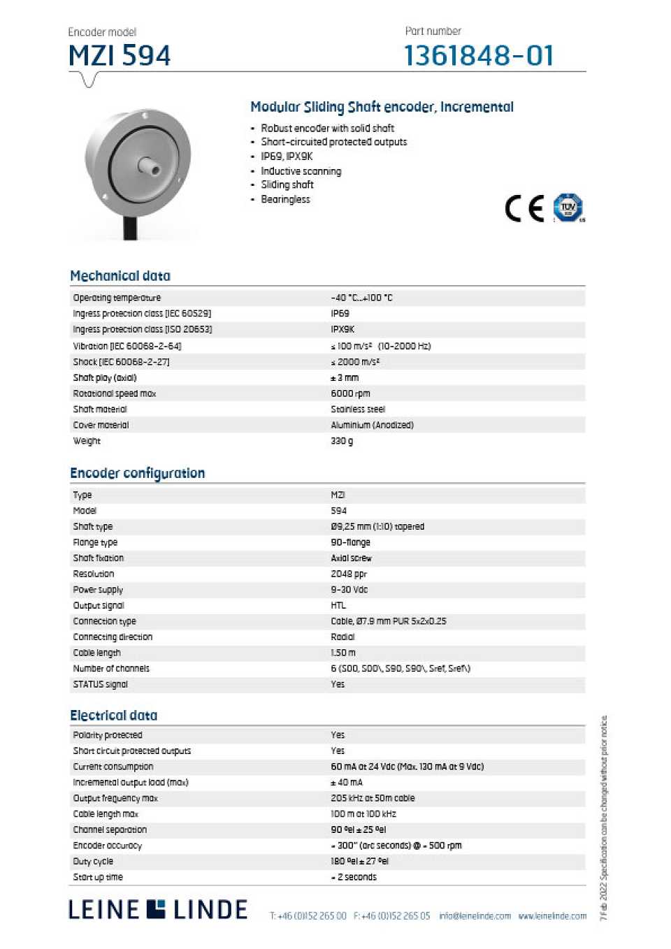 MZI 594 Catalogue Cover