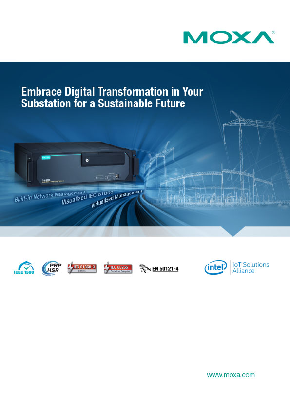 Moxa embrace digital transformation in your substation for a sustainable future