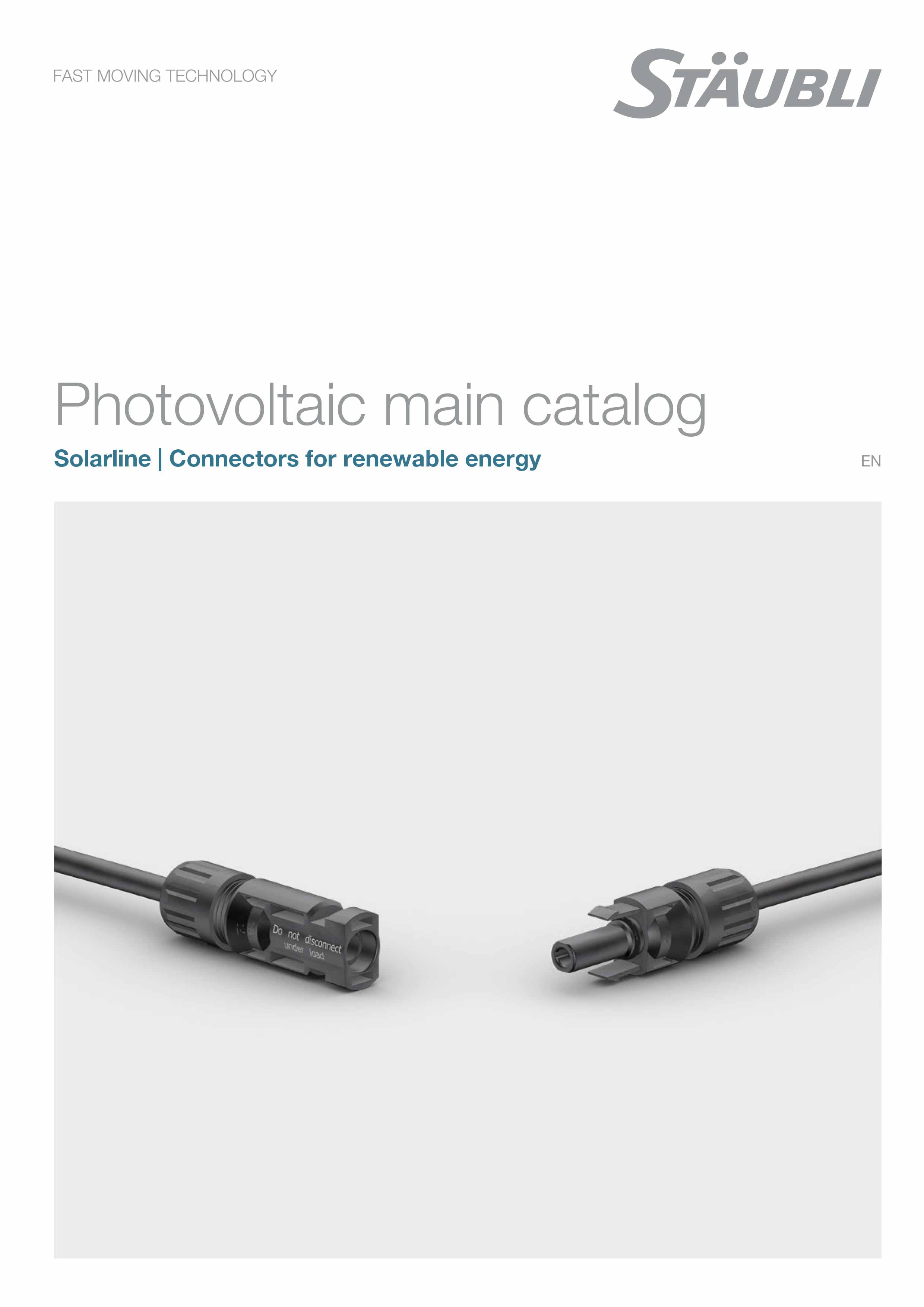 Stubli photovoltaic main catalog