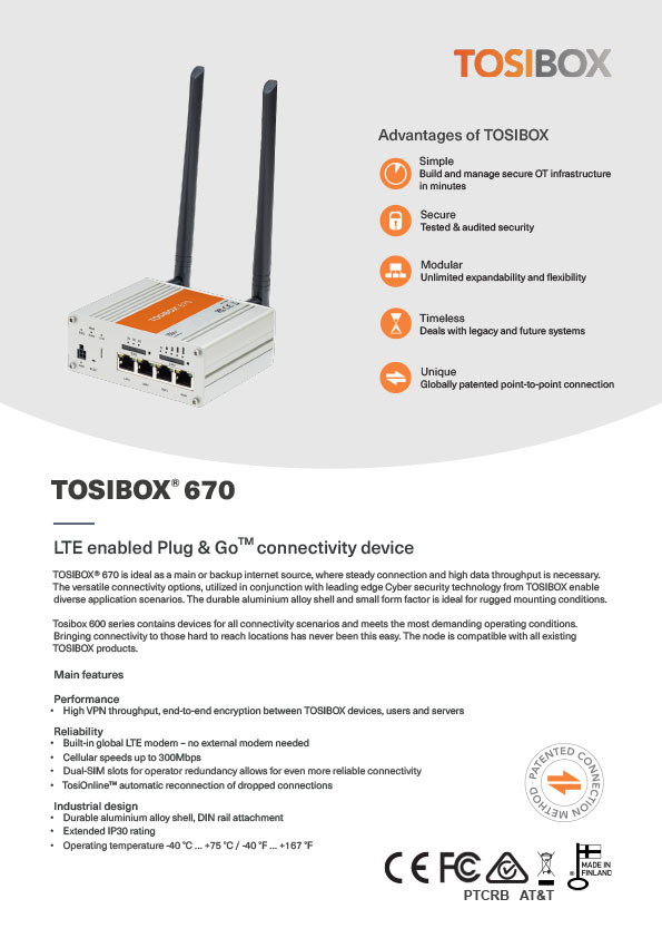 Tosibox 670 series