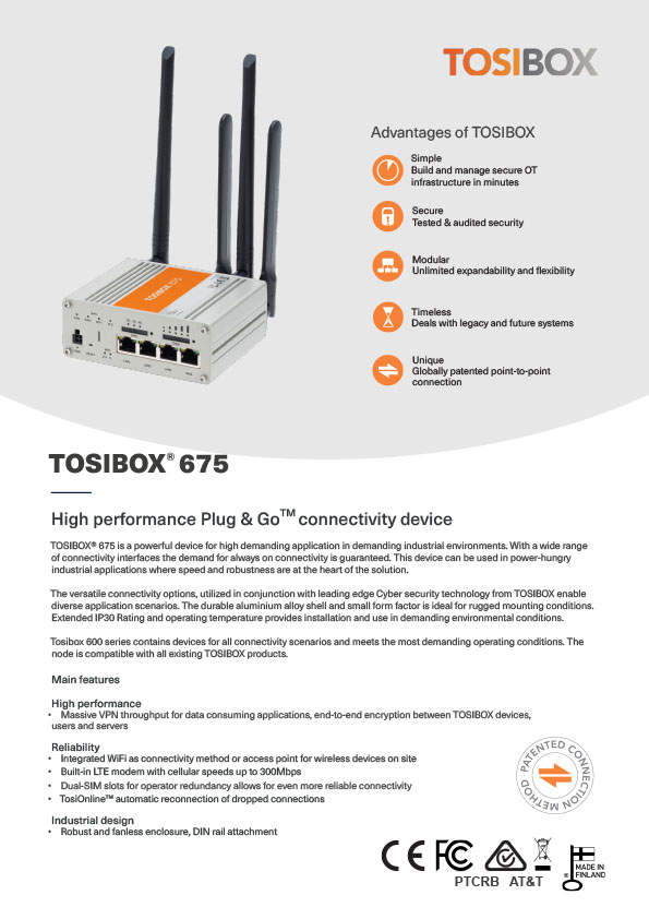 Tosibox 675 series
