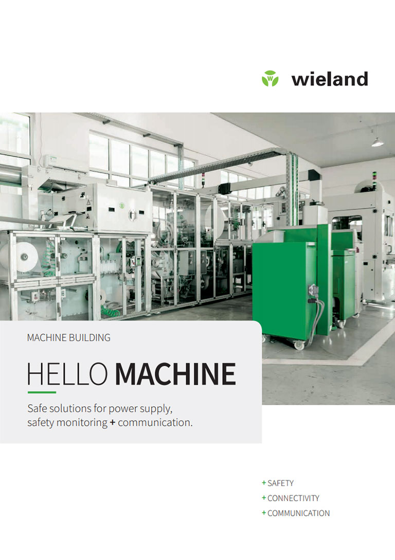 Wieland MACHINE BUILDING Brochure Cover