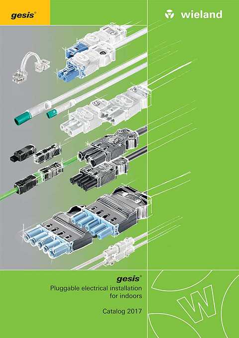 Cover of Wieland gesis® Pluggable Electrical Installation For Indoors 2017