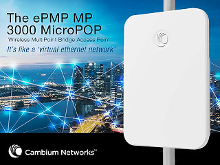 Point-to-Multipoint Wi-Fi Bridging with the Cambium MicroPop 3000