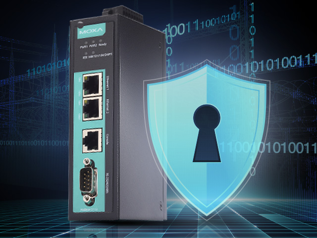 Secure-hardened Modbus-to-IEC 61850 Gateways with MGate 5119 Series 