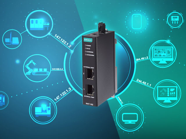 Make Complex IP Management a Thing of the Past with MOXA NAT-102 Devices 