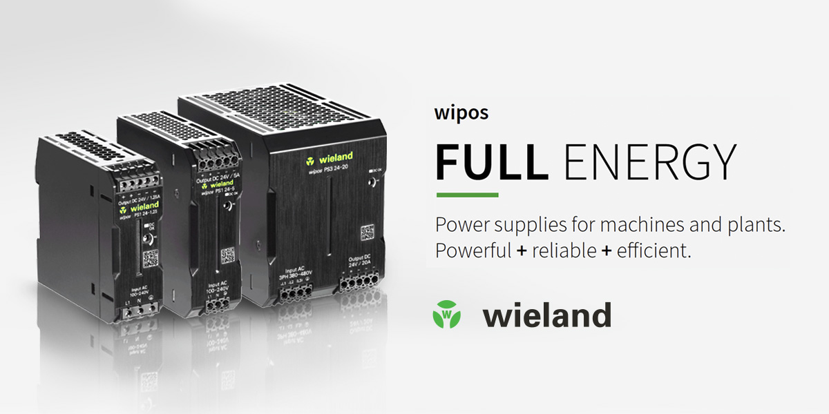 Save Time and Space with Wieland Compact Power Supplies Banner